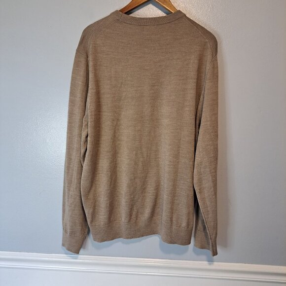 Van Heusen Mens Pullover Tan Crew Neck Long Sleeve wool  Sweater Size XXL - Picture 7 of 9